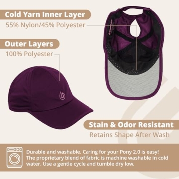 Gymwrap Pony 2.0 Adjustable Sweat-Wicking Cap