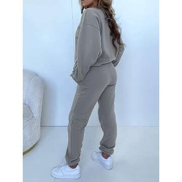 Stylish KANSOON Women's Two Piece Sweatsuits Set