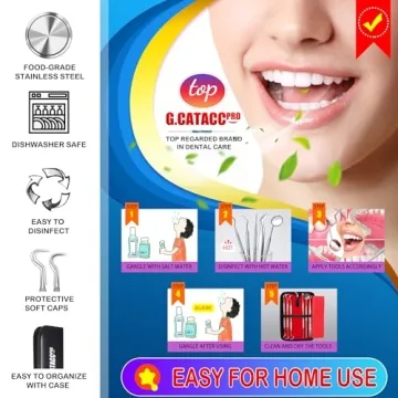 G.CATACC 10 Pack Dental Tools for Professional Teeth Cleaning
