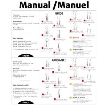 G.CATACC 10 Pack Dental Tools for Professional Teeth Cleaning