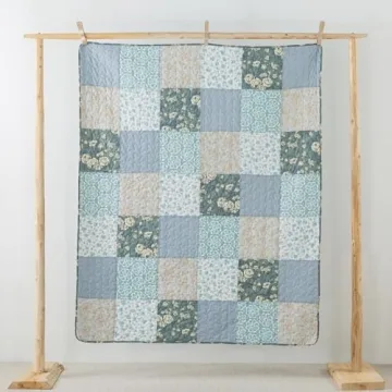 SLPR Floral Farmhouse Quilted Throw Blanket - 50"x60"