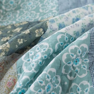 SLPR Floral Farmhouse Quilted Throw Blanket - 50"x60"