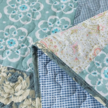 SLPR Floral Farmhouse Quilted Throw Blanket - 50"x60"