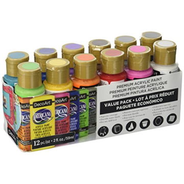 Decoart Americana Acrylic Paint Value Pack - 12 Color Set