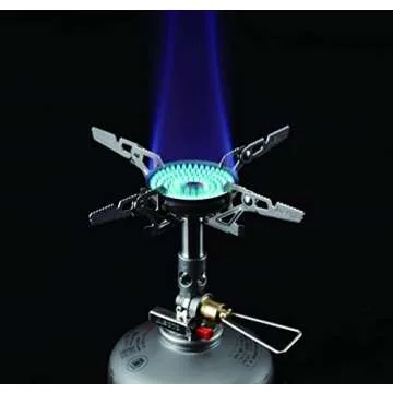 SOTO Windmaster Stove with 4Flex - Canister Stove for Windy Weather - Durable with Windscreen and Micro Regulator Valve System - Canister not Included