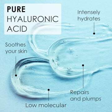 InstaSkincare Hyaluronic Acid Serum for Face (2 Oz) - Serum for Skin and Lips - Hydrating and Moisturizing Face Serum for All Skin Types - Paraben and Fragrance-Free