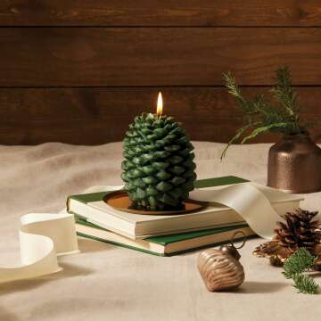 Thymes Frasier Fir Petite Pinecone Candle – Seasonal Fragrance