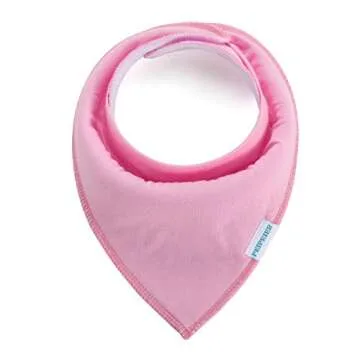 Baby Drool Bibs Bandana Teething Organic Cotton Adjustable Snap Triangle Bib Set Baby Boys Girls Shower Gift(Solid Color 8pcs)