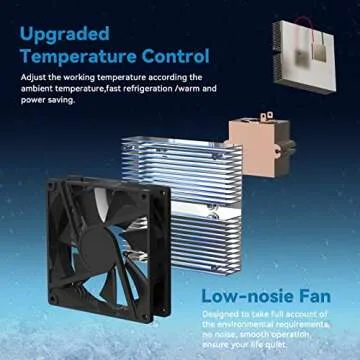 NXONE White Mini Fridge,8 Can/6 Liter Small Refrigerator,110VAC/ 12V DC Portable Thermoelectric Cooler and Warmer Freezer Skincare Desk Little Tiny fridge for Cosmetics,Foods, Bedroom,Dorm,Office,Car