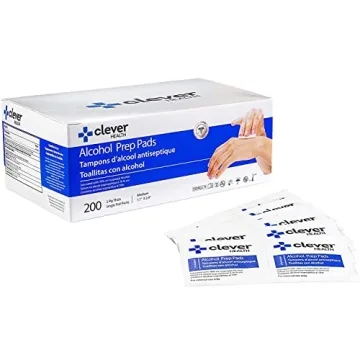 Premium Alcohol Prep Pads - 200 Saturated Wipes for Disinfection