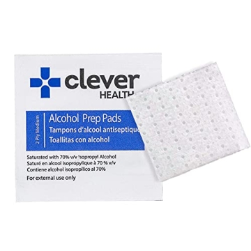 Premium Alcohol Prep Pads - 200 Saturated Wipes for Disinfection