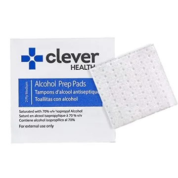 Premium Alcohol Prep Pads - 200 Saturated Wipes for Disinfection