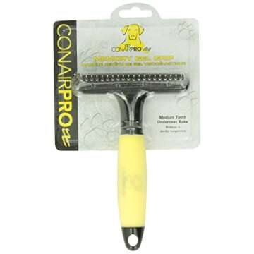 ConairPRO Dog & Cat Undercoat Rake for Easy Grooming
