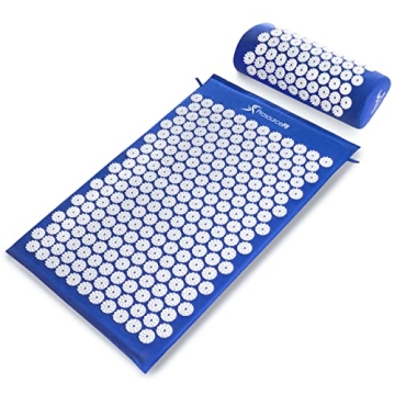 ProsourceFit Acupressure Mat and Pillow Set for Pain Relief, Relaxation and Muscle Relief