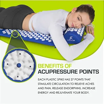 ProsourceFit Acupressure Mat Set for Pain Relief and Relaxation