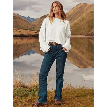 Soft ANRABESS Oversized Fuzzy Knit Sweater for Women