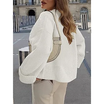 Soft ANRABESS Oversized Fuzzy Knit Sweater for Women