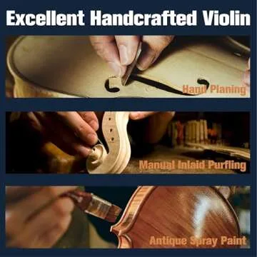Mendini 4/4 Full Size Violin Kit for Beginners - Premium Quality