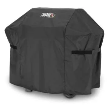 Weber Spirit and Spirit II 300 Series Premium Grill Cover, Heavy Duty and Waterproof, Fits Grill Widths Up To 50 Inches