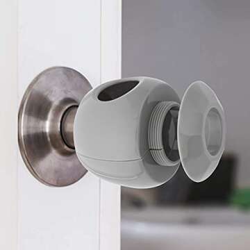Driddle New Door Knob Safety Cover - 5 Pack for Kids Safety