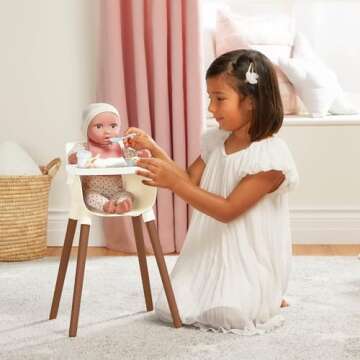 LullaBaby – 14-inch Baby Doll Accessory Bundle – Nursery Care Set – High Chair, Playpen & Jogg...
