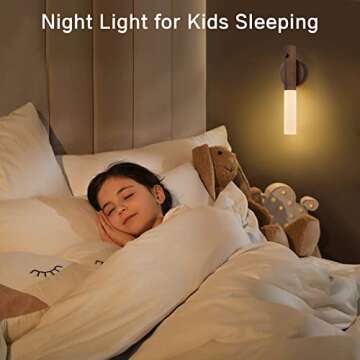 Montford Wall Sconces Set of Two Battery Operated, Motion Sensor Night Light Magnetic Wall Light Rechargeable Wall Sconce, Peel and Stick Sconce Lights for Hallway