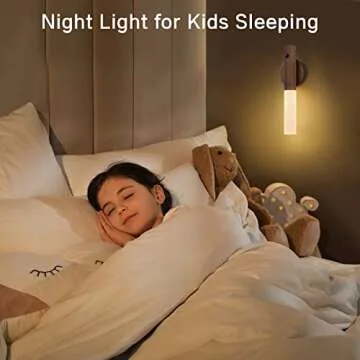 Montford Wall Sconces Set of Two Battery Operated, Motion Sensor Night Light Magnetic Wall Light Rechargeable Wall Sconce, Peel and Stick Sconce Lights for Hallway