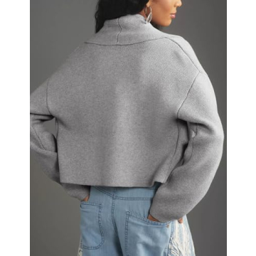 Yimoon Cropped Cardigan for Stylish Comfort and Versatility