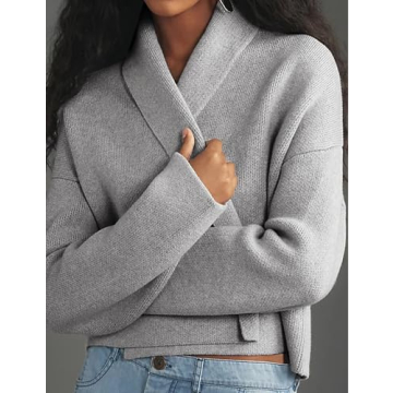 Yimoon Cropped Cardigan for Stylish Comfort and Versatility