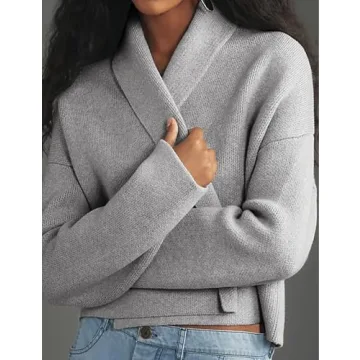 Yimoon Cropped Cardigan for Stylish Comfort and Versatility