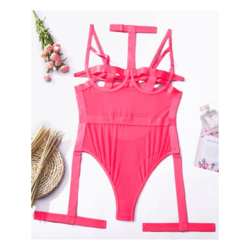 Kaei&Shi Sexy Teddy Lingerie Glow In The Dark Bodysuit