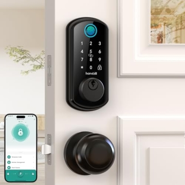 WiFi Smart Door Lock Set - Hornbill Keyless Entry System with Handle