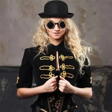 TOEKSIX Vintage Steampunk Goggles Stylish Cosplay Accessory