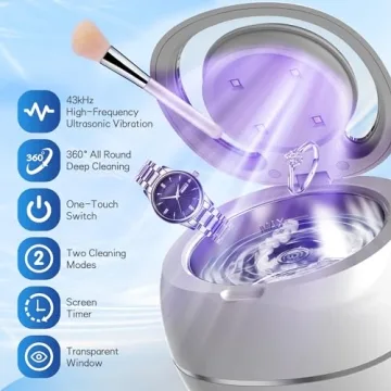 Ultrasonic Retainer Cleaner - Effective Dental & Jewelry Cleaner