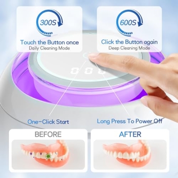 Ultrasonic Retainer Cleaner - Effective Dental & Jewelry Cleaner