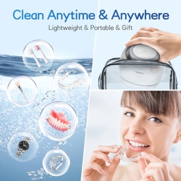 Ultrasonic Retainer Cleaner - Effective Dental & Jewelry Cleaner