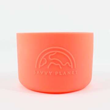 SAVVY PLANET Silicone Bottle Sleeve - Durable & Reusable
