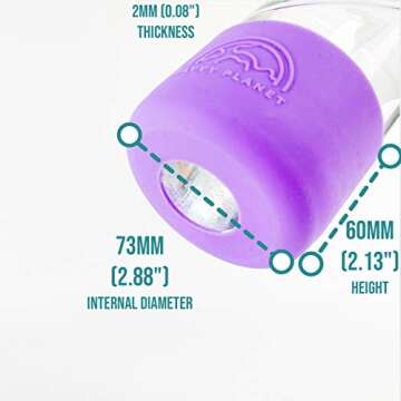 SAVVY PLANET Silicone Bottle Sleeve - Durable & Reusable