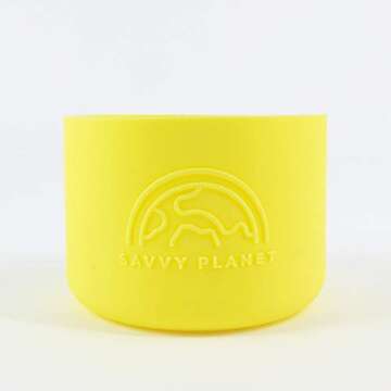 SAVVY PLANET Silicone Bottle Sleeve - Durable & Reusable