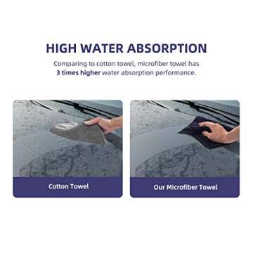 Wemk Microfiber Cleaning Cloth, Pack of 30 Microfiber Clothes, Super Absorbent, Ultra Soft, 290GSM, 9.3" x 13.2"