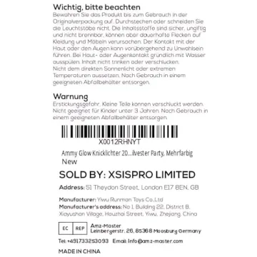 Premium Glow Sticks Bulk Party Pack for Halloween Fun