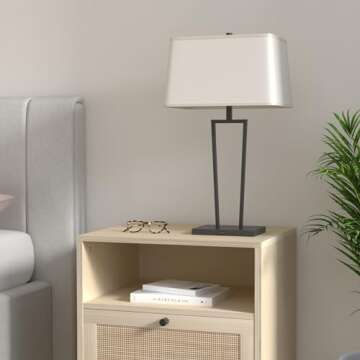 360 Lighting Cole Modern Minimalist Table Lamps 27" Tall Set of 2 with USB Charging Ports Black Meta...