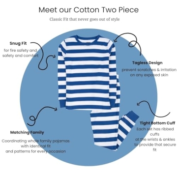 Soft and Comfortable Leveret Kids Striped Pajamas