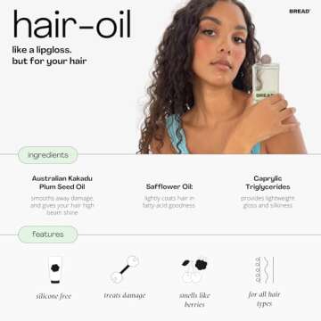 Bread Beauty Hair Oil for All Hair Types - Silicone Free