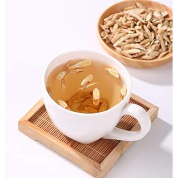 Premium Astragalus Root Tea Slices 12 Oz Natural Herbal Tea