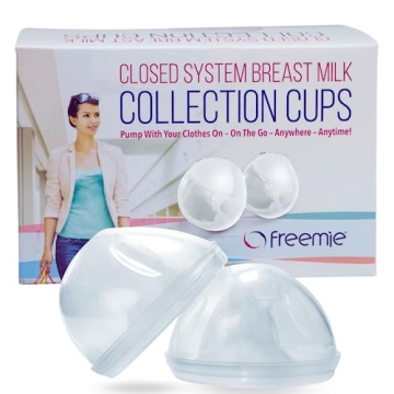 Freemie Hands-Free and Discreet Breast Milk Collection Cup Set | Pump with Your Clothes On Anywhere,...