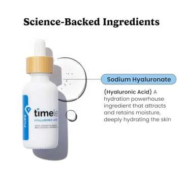 Timeless Skin Care Hyaluronic Acid 100% Pure Serum - Hydrating Face Serum for Personal Care - Fragra...