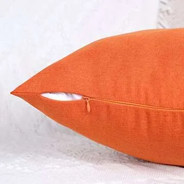 4TH Emotion Outdoor Waterproof Throw Pillow Covers Garden Cushion Case for Fall Patio Couch Sofa Pol...