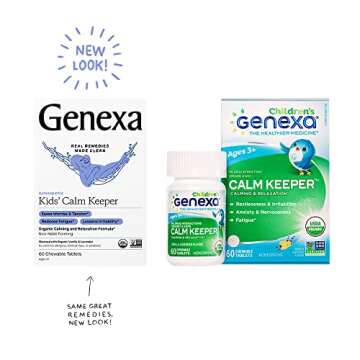 Genexa Kid's Calm Keeper Stress Relief for Kids | Reduces Fatigue & Eases Tension | Soothing Natural...