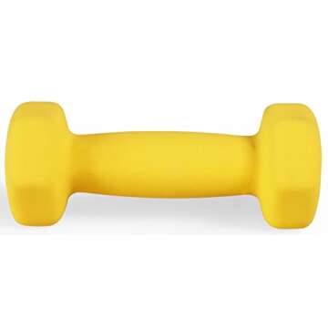 Fitvids Neoprene Dumbbell Hand Weights - 2 Pounds Colorful Pair